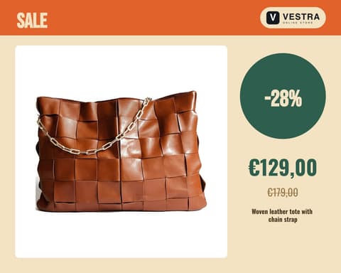 Retro Sale Sun template, 5:4