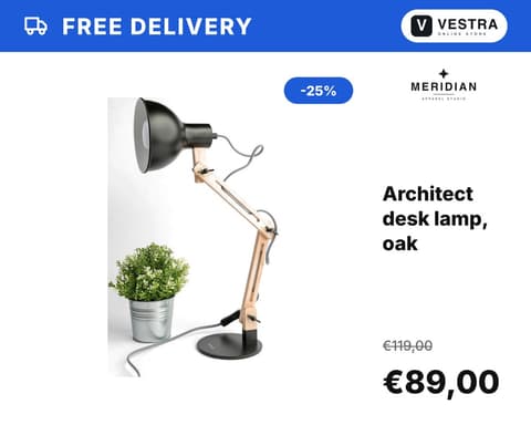 Blue Delivery Banner template, 5:4